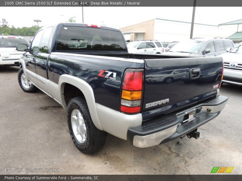 Deep Blue Metallic / Neutral 2005 GMC Sierra 1500 SLT Extended Cab 4x4