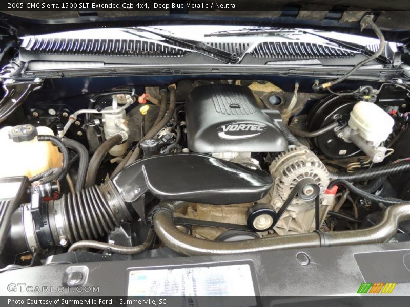 Deep Blue Metallic / Neutral 2005 GMC Sierra 1500 SLT Extended Cab 4x4