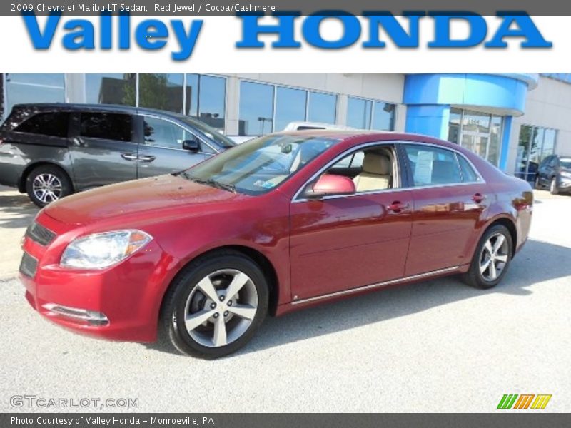 Red Jewel / Cocoa/Cashmere 2009 Chevrolet Malibu LT Sedan