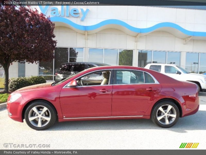 Red Jewel / Cocoa/Cashmere 2009 Chevrolet Malibu LT Sedan