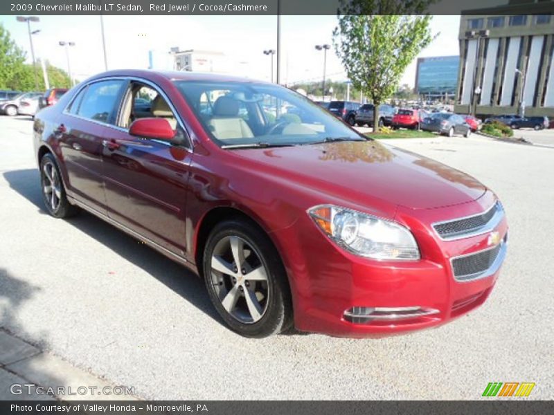 Red Jewel / Cocoa/Cashmere 2009 Chevrolet Malibu LT Sedan