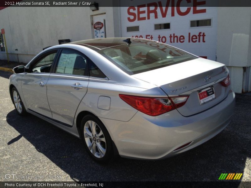 Radiant Silver / Gray 2012 Hyundai Sonata SE