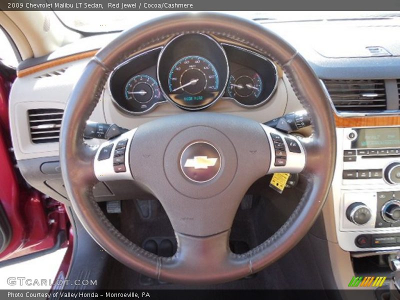 Red Jewel / Cocoa/Cashmere 2009 Chevrolet Malibu LT Sedan