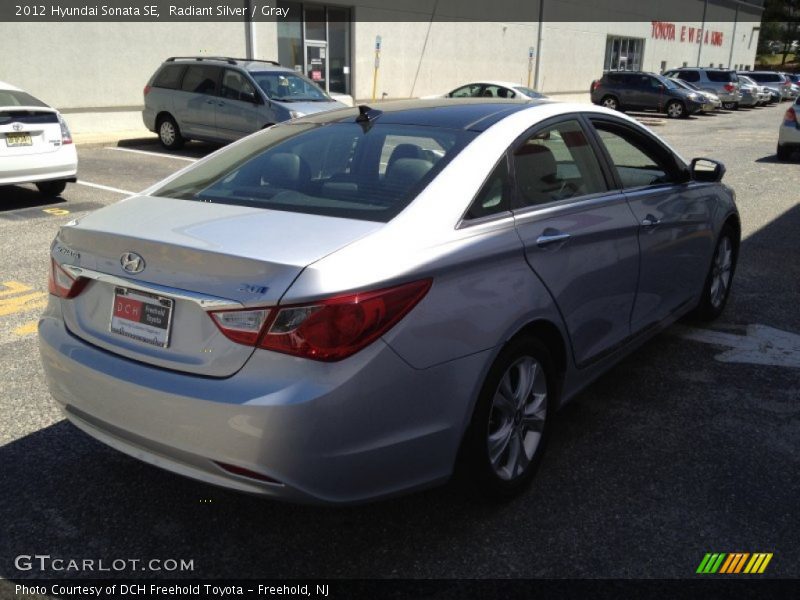 Radiant Silver / Gray 2012 Hyundai Sonata SE