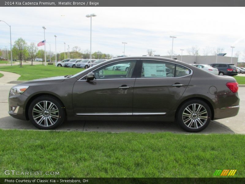 Metallic Bronze / Beige 2014 Kia Cadenza Premium