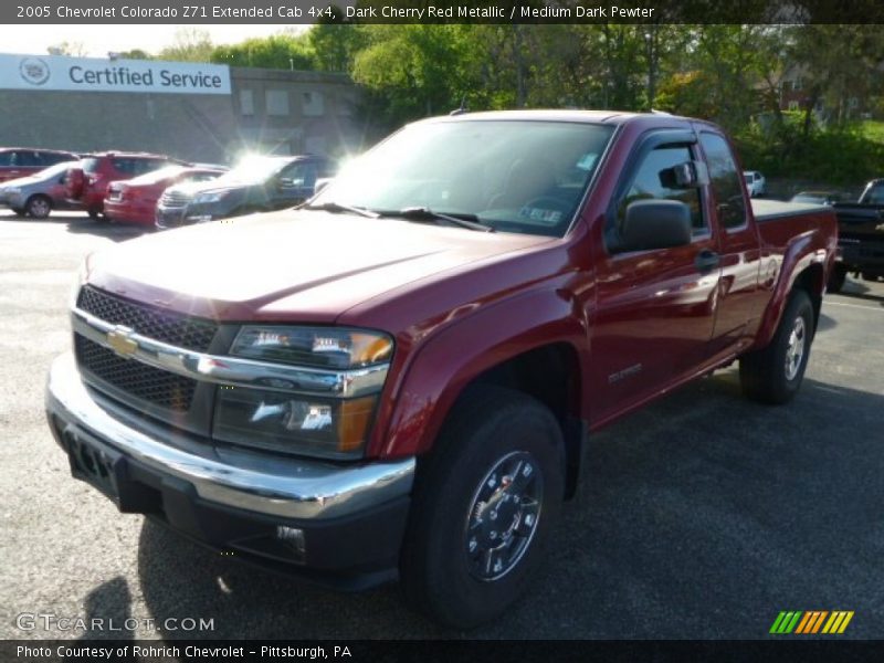 Dark Cherry Red Metallic / Medium Dark Pewter 2005 Chevrolet Colorado Z71 Extended Cab 4x4