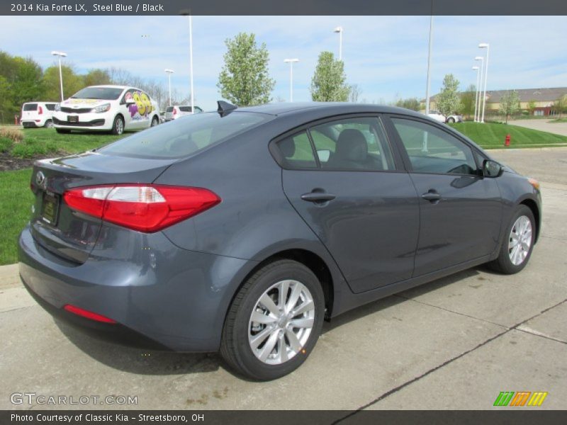 Steel Blue / Black 2014 Kia Forte LX