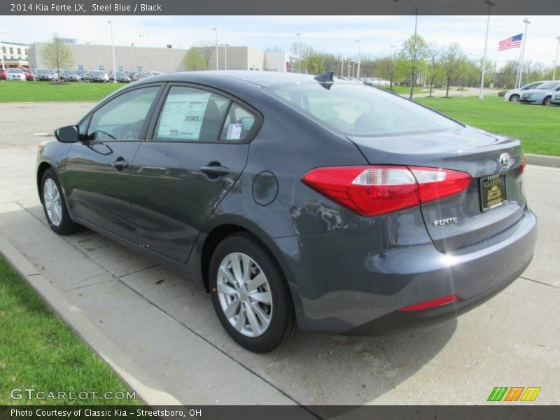 Steel Blue / Black 2014 Kia Forte LX