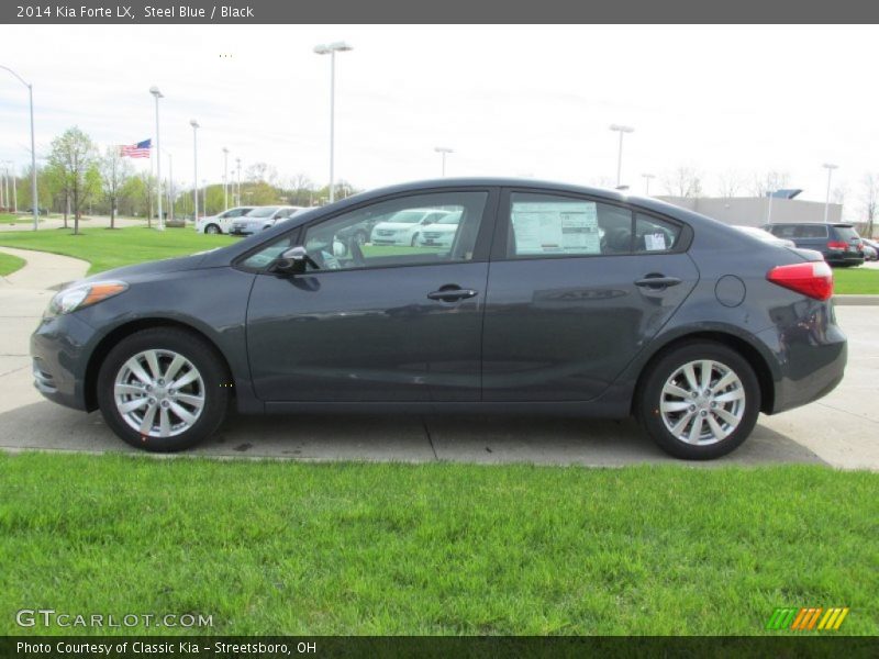 Steel Blue / Black 2014 Kia Forte LX