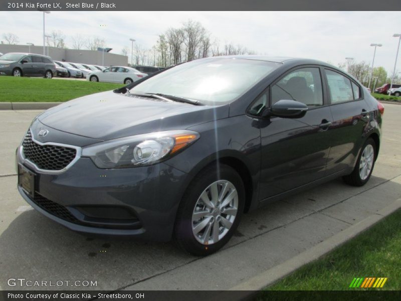Steel Blue / Black 2014 Kia Forte LX