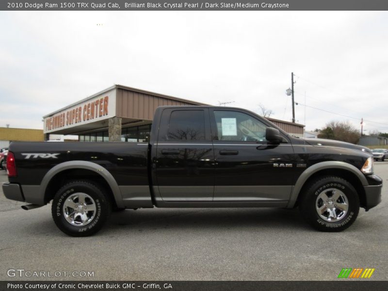 Brilliant Black Crystal Pearl / Dark Slate/Medium Graystone 2010 Dodge Ram 1500 TRX Quad Cab