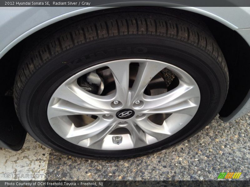 Radiant Silver / Gray 2012 Hyundai Sonata SE