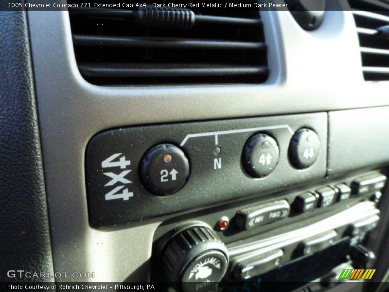 Dark Cherry Red Metallic / Medium Dark Pewter 2005 Chevrolet Colorado Z71 Extended Cab 4x4