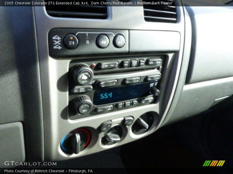 Dark Cherry Red Metallic / Medium Dark Pewter 2005 Chevrolet Colorado Z71 Extended Cab 4x4