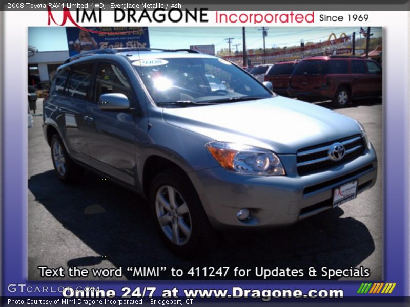 Everglade Metallic / Ash 2008 Toyota RAV4 Limited 4WD