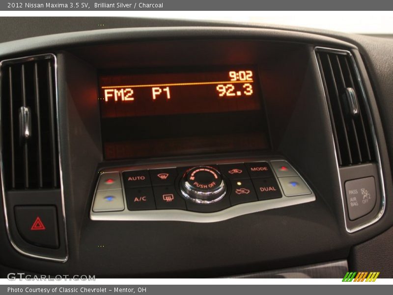 Brilliant Silver / Charcoal 2012 Nissan Maxima 3.5 SV