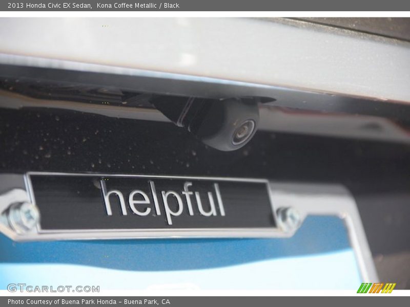 Kona Coffee Metallic / Black 2013 Honda Civic EX Sedan