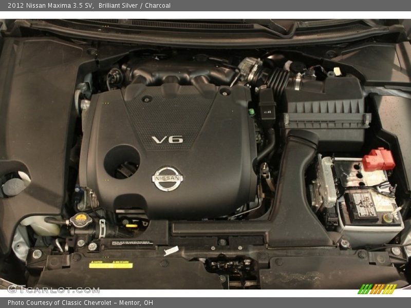 Brilliant Silver / Charcoal 2012 Nissan Maxima 3.5 SV