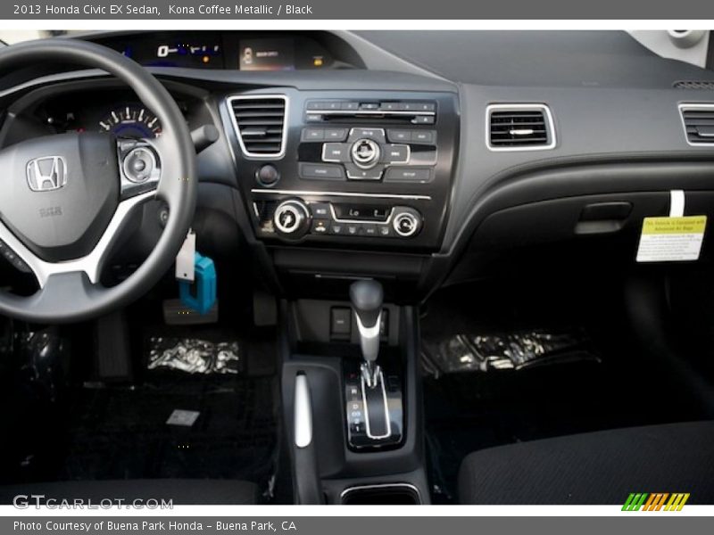Kona Coffee Metallic / Black 2013 Honda Civic EX Sedan