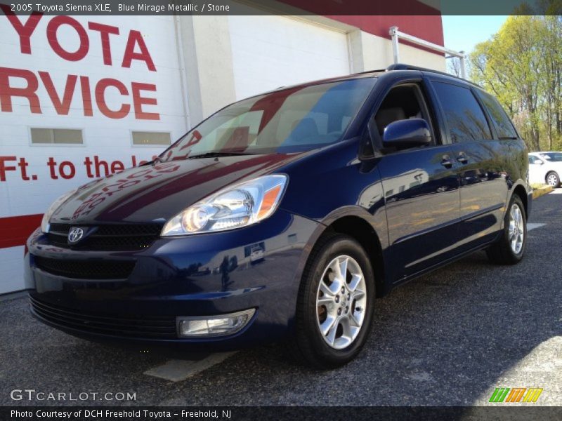 Blue Mirage Metallic / Stone 2005 Toyota Sienna XLE
