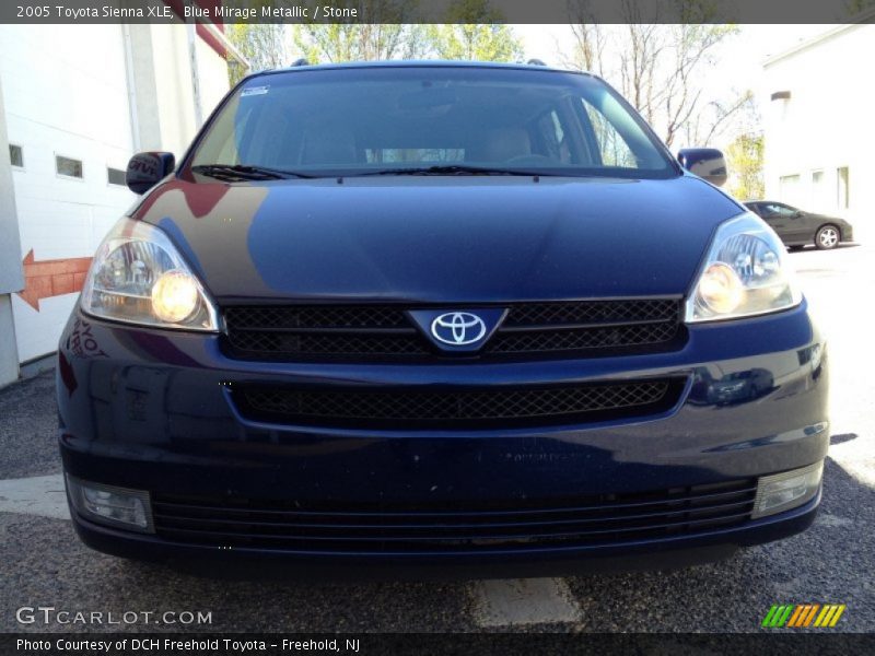 Blue Mirage Metallic / Stone 2005 Toyota Sienna XLE