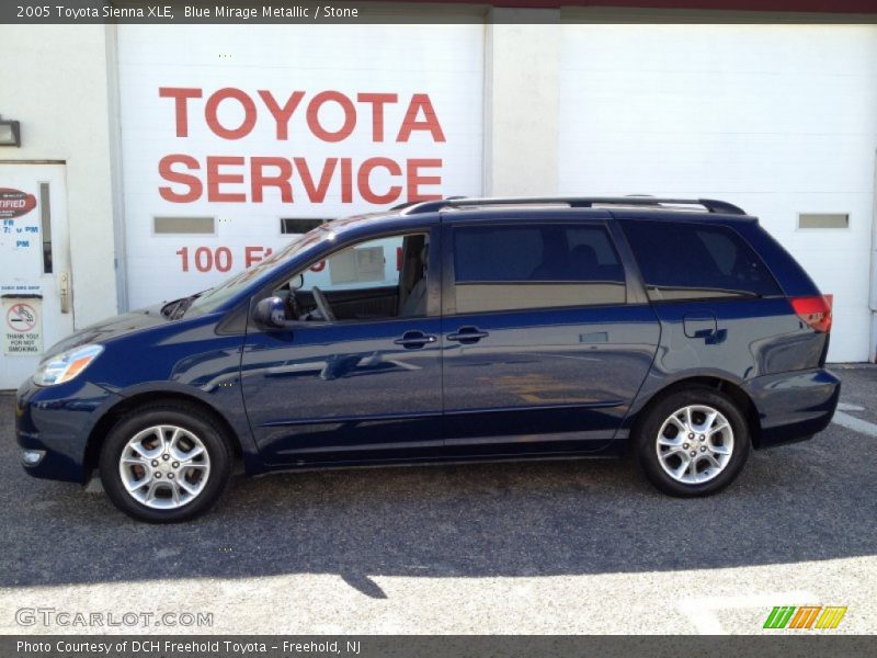 Blue Mirage Metallic / Stone 2005 Toyota Sienna XLE