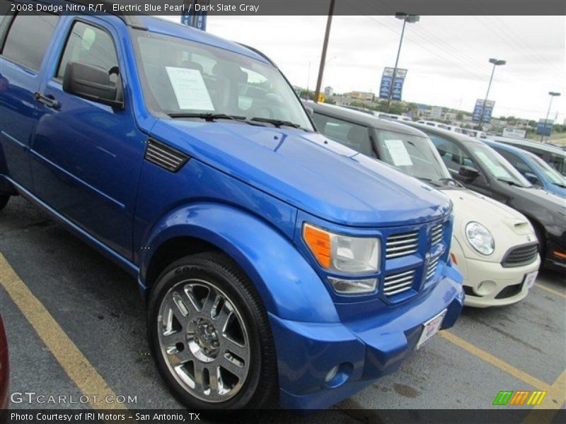 Electric Blue Pearl / Dark Slate Gray 2008 Dodge Nitro R/T