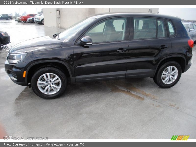 Deep Black Metallic / Black 2013 Volkswagen Tiguan S
