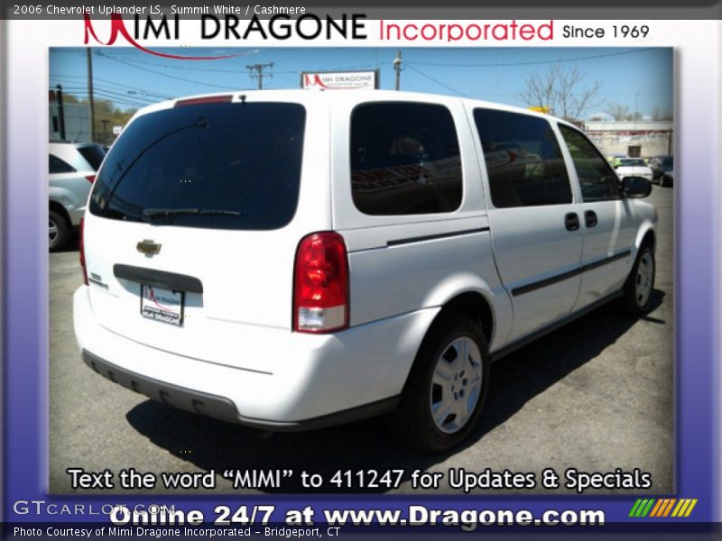 Summit White / Cashmere 2006 Chevrolet Uplander LS