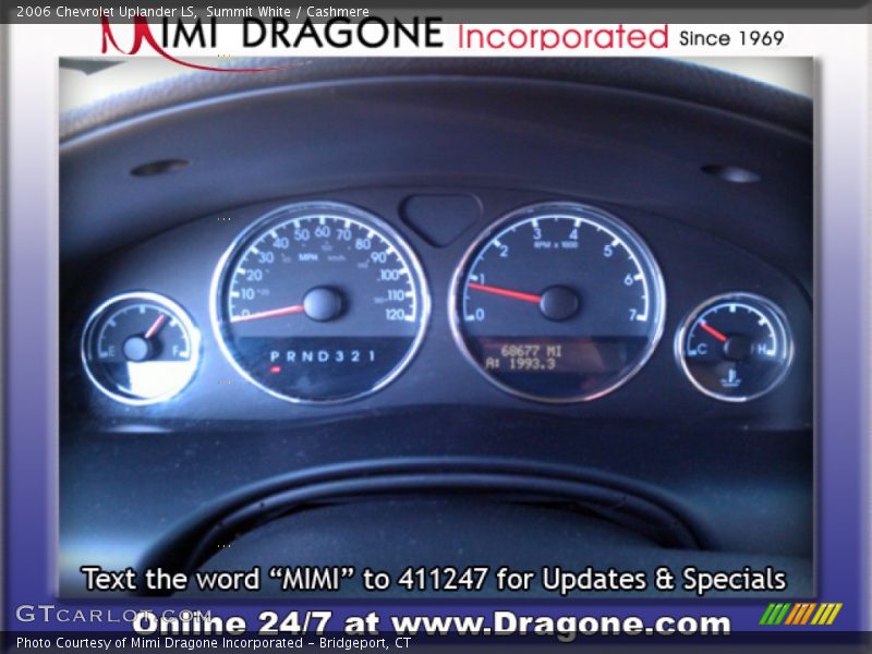 Summit White / Cashmere 2006 Chevrolet Uplander LS