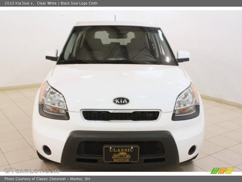 Clear White / Black Soul Logo Cloth 2010 Kia Soul +