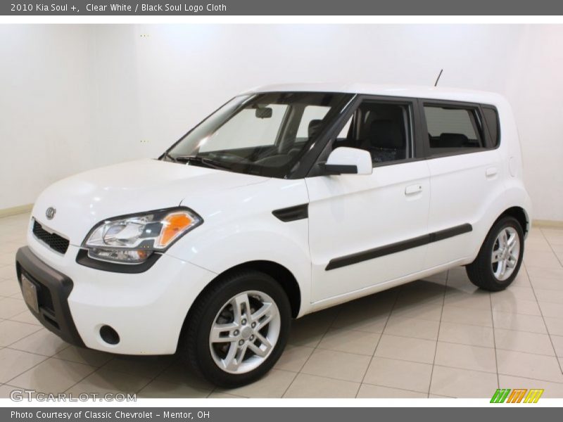 Clear White / Black Soul Logo Cloth 2010 Kia Soul +