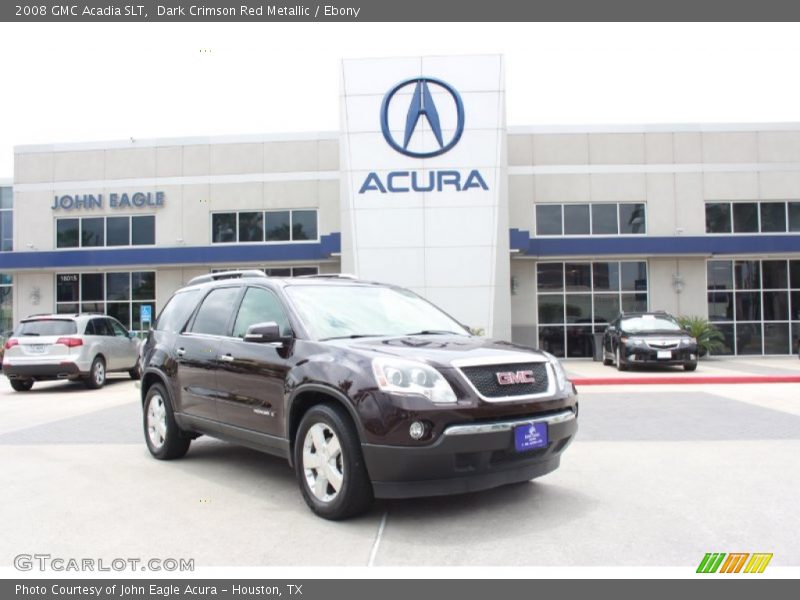 Dark Crimson Red Metallic / Ebony 2008 GMC Acadia SLT