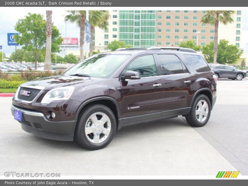 Dark Crimson Red Metallic / Ebony 2008 GMC Acadia SLT