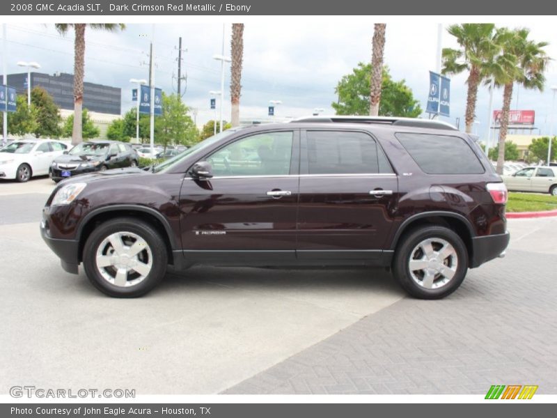 Dark Crimson Red Metallic / Ebony 2008 GMC Acadia SLT