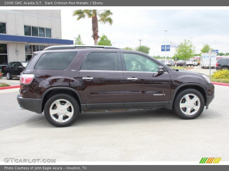 Dark Crimson Red Metallic / Ebony 2008 GMC Acadia SLT
