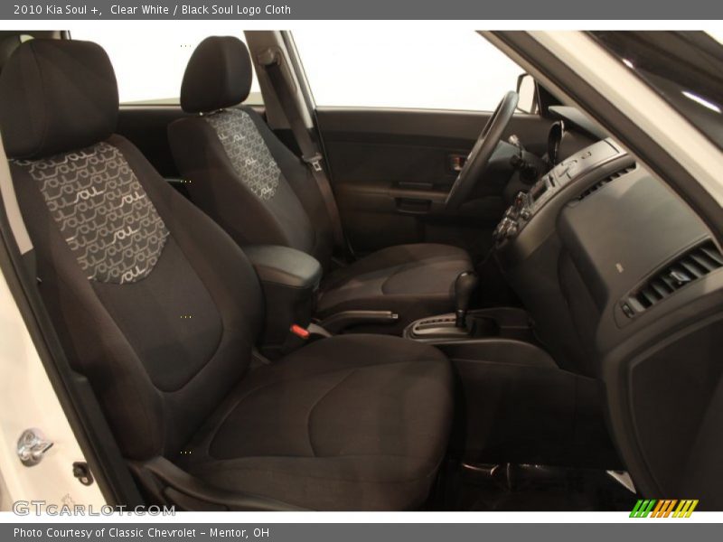 Clear White / Black Soul Logo Cloth 2010 Kia Soul +