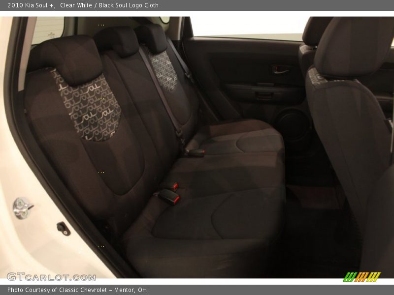 Clear White / Black Soul Logo Cloth 2010 Kia Soul +