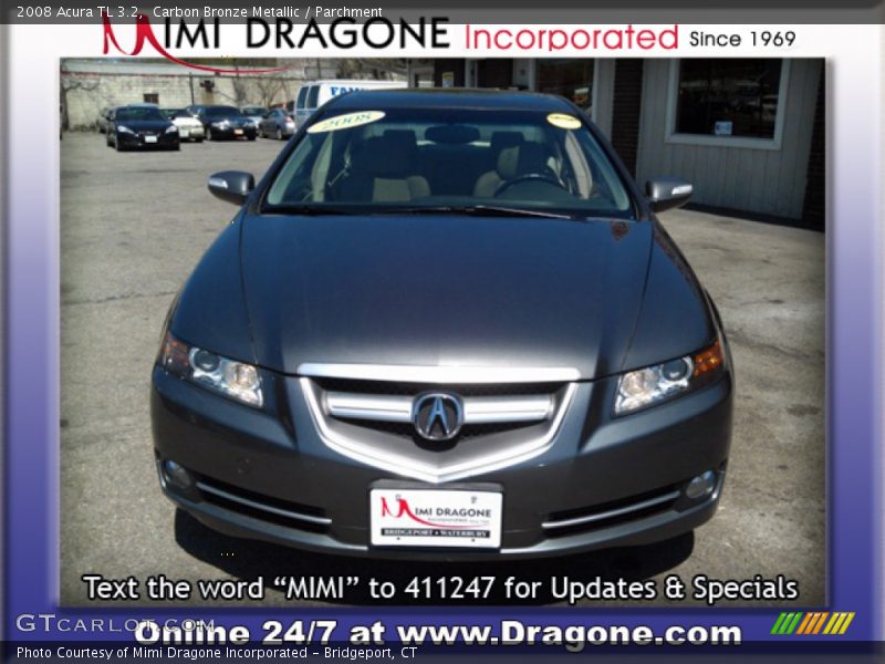 Carbon Bronze Metallic / Parchment 2008 Acura TL 3.2