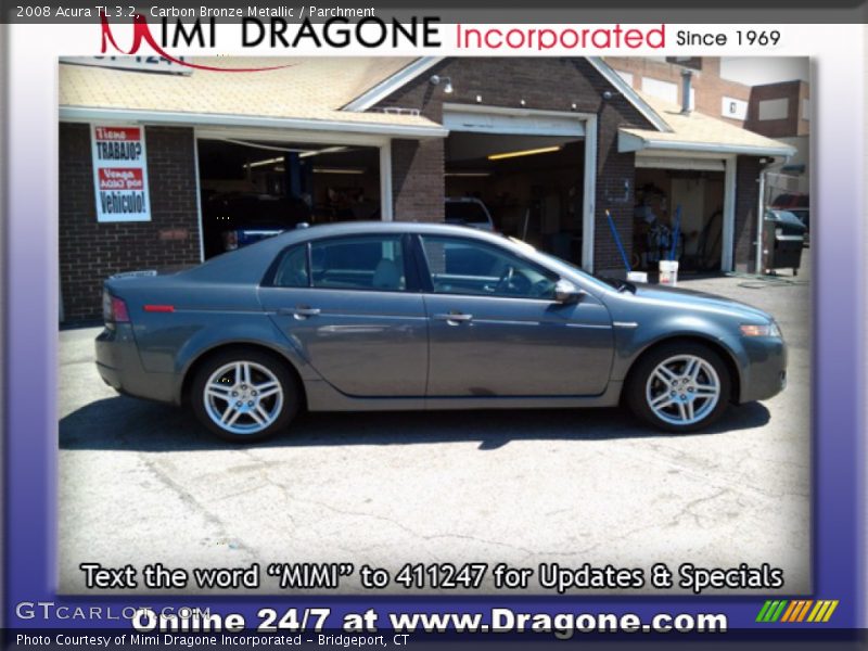 Carbon Bronze Metallic / Parchment 2008 Acura TL 3.2