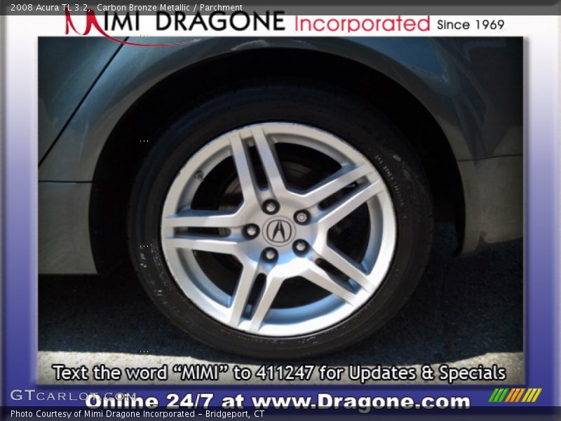 Carbon Bronze Metallic / Parchment 2008 Acura TL 3.2