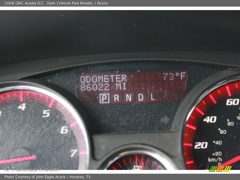 Dark Crimson Red Metallic / Ebony 2008 GMC Acadia SLT