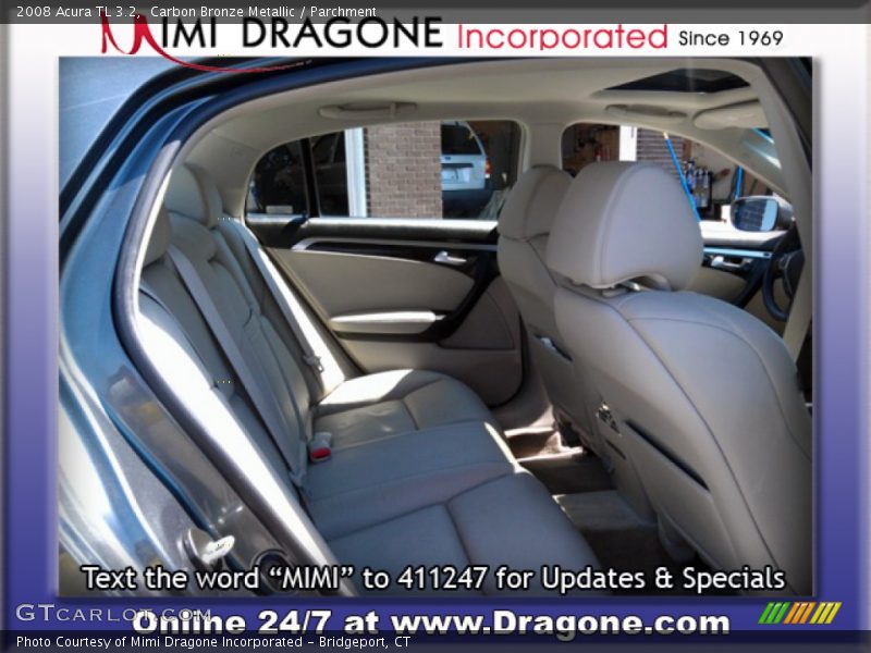 Carbon Bronze Metallic / Parchment 2008 Acura TL 3.2