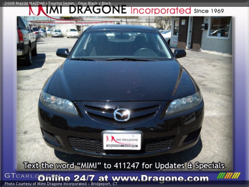 Onyx Black / Black 2008 Mazda MAZDA6 i Touring Sedan