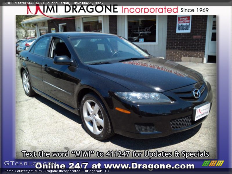 Onyx Black / Black 2008 Mazda MAZDA6 i Touring Sedan