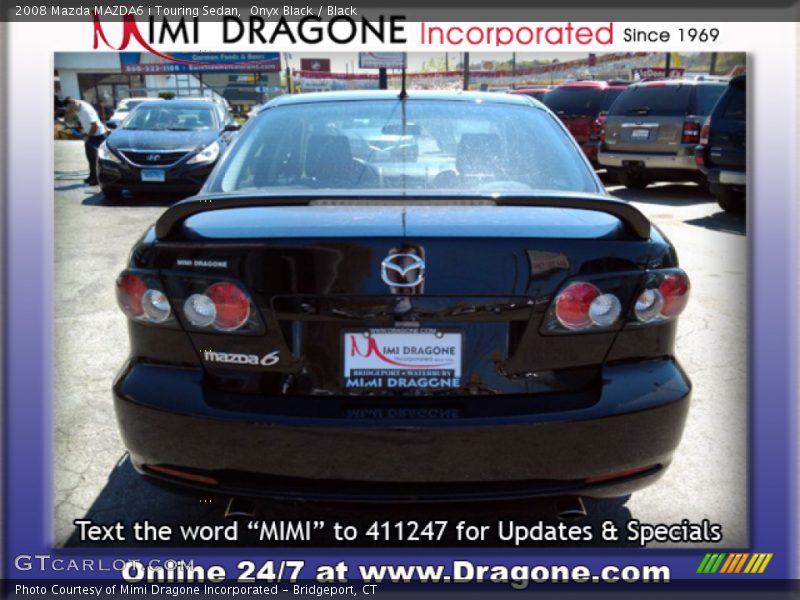 Onyx Black / Black 2008 Mazda MAZDA6 i Touring Sedan