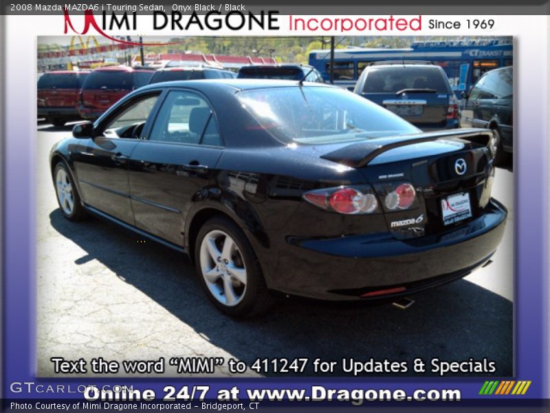 Onyx Black / Black 2008 Mazda MAZDA6 i Touring Sedan