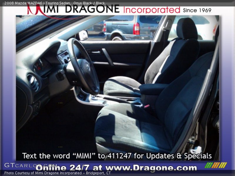 Onyx Black / Black 2008 Mazda MAZDA6 i Touring Sedan