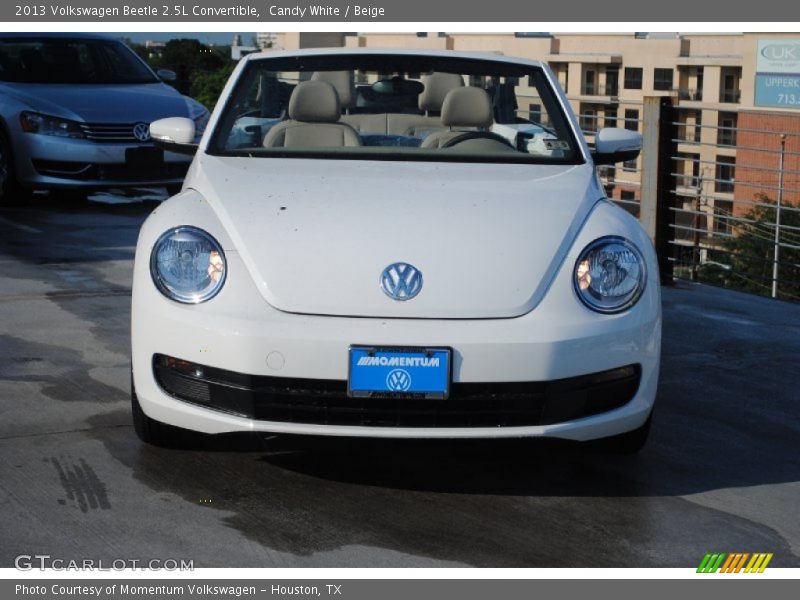 Candy White / Beige 2013 Volkswagen Beetle 2.5L Convertible
