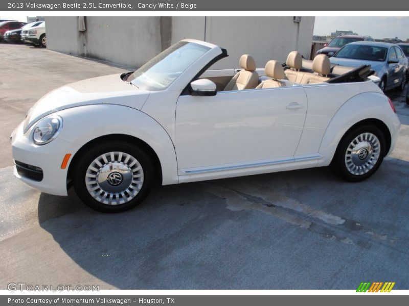 Candy White / Beige 2013 Volkswagen Beetle 2.5L Convertible